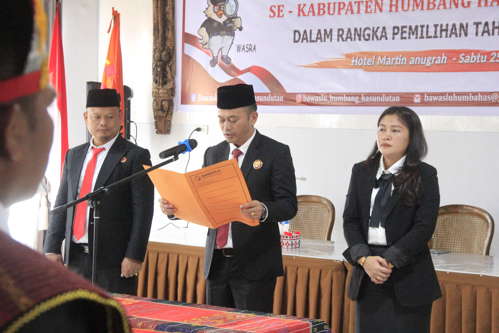 Ketua dan Anggota Bawaslu Humbahas