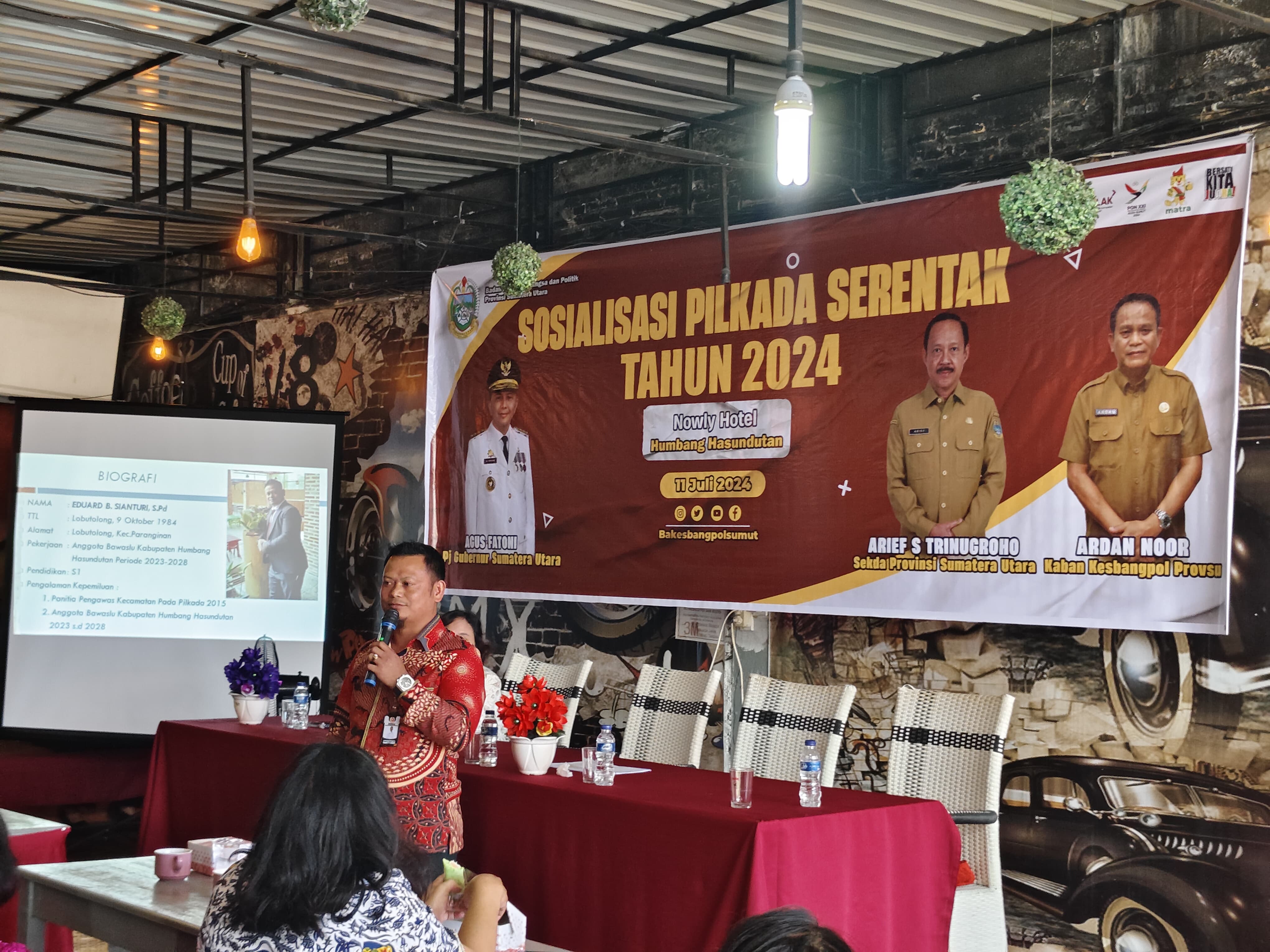 Anggota Bawaslu Humbahas, Eduart B. Sianturi
