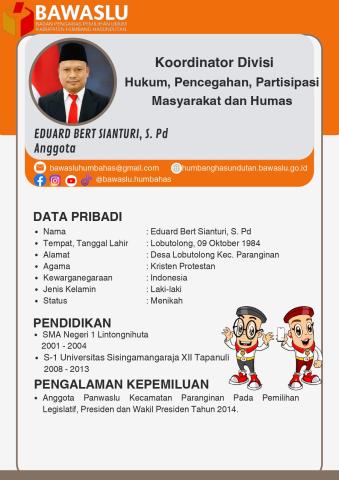 Anggota Bawaslu Kabupaten Humbang Hasundutan