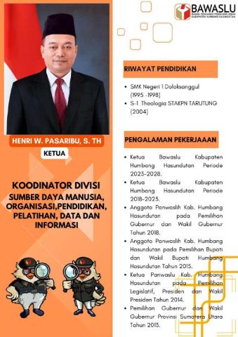 Ketua Bawaslu Kabupaten Humbang Hasundutan