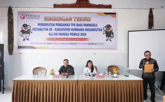 Bimtek Panwaslu Terkait PTPS
